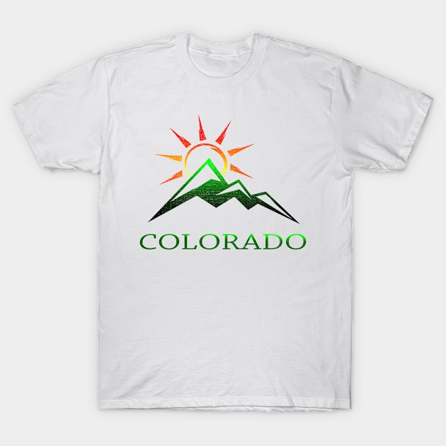 Colorado Mountain Sunshine T-Shirt by pholange